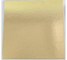 Picture of 10 INCH GOLD CAKECARD SQUARE DOUBLE THICKNESS 3MM